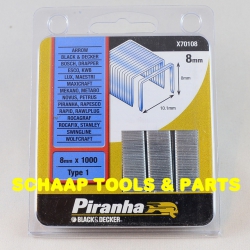 Nieten type  1 -  8mm 11,4x10,1mm | X70108